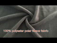 Tissu de laine polaire de polyester tricoté de haute qualité